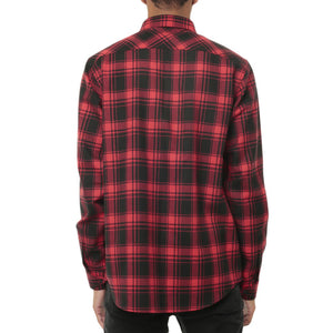 High Class Flannel Shirt Red And Black Lumberjack Woven – 8&9 Clothing Co.