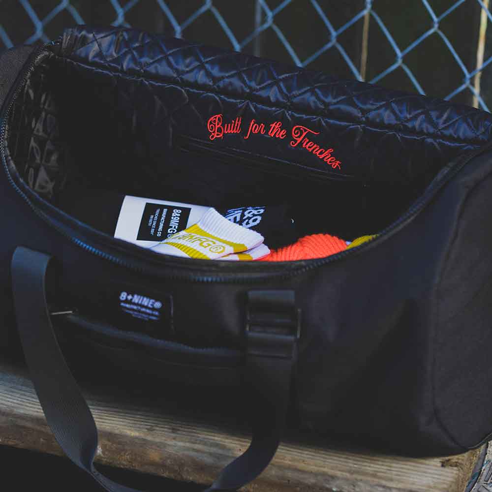 Trenches Black Duffel Bag