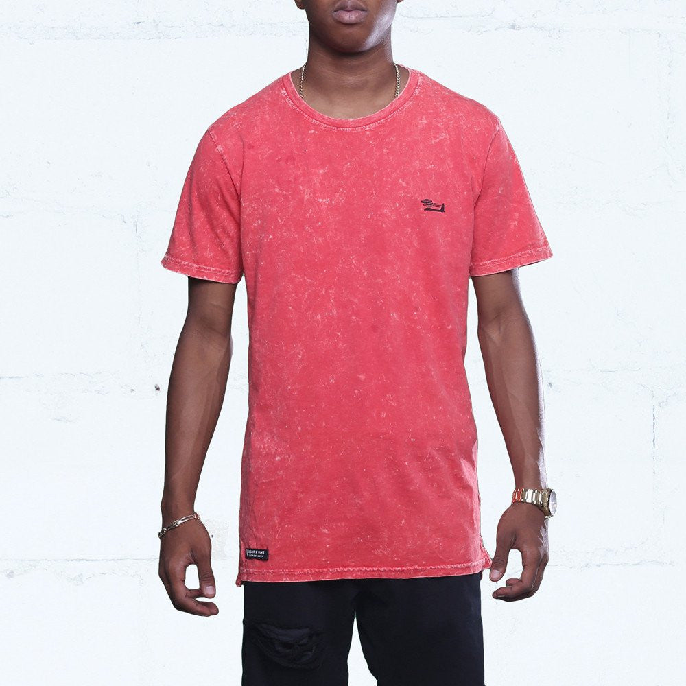 Triple Beam Long Line Washed Tee Infrared front