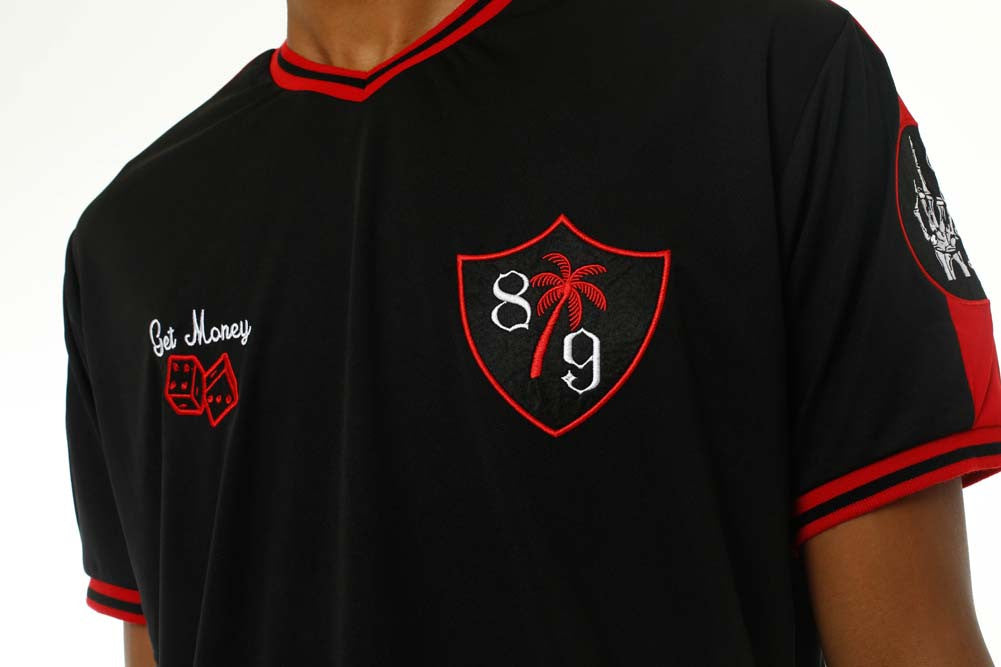 Tuesday Soccer Jersey Black front close