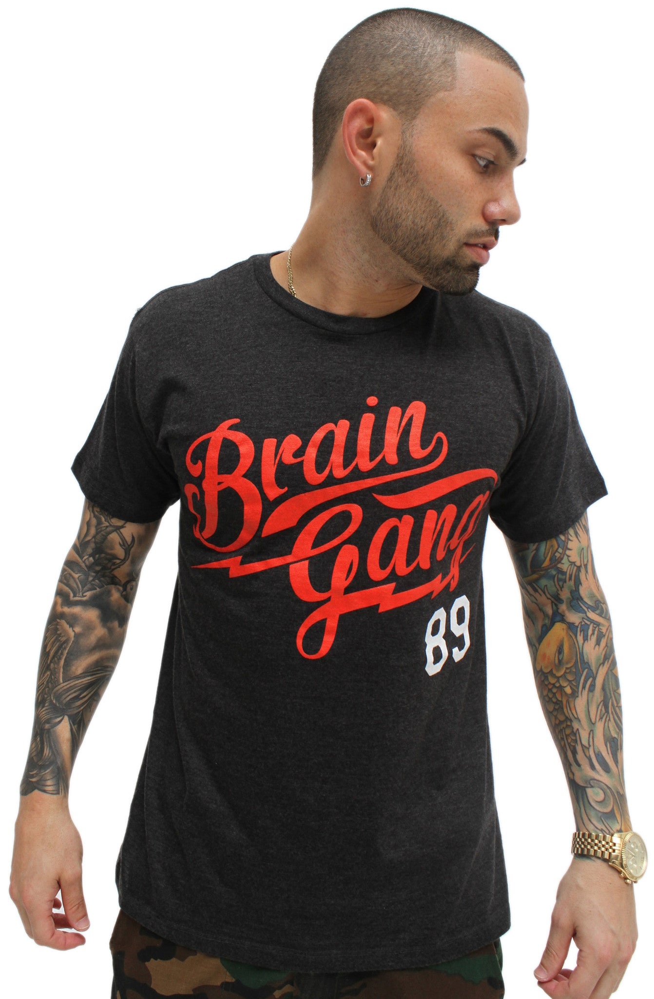 Grey Brain Gang MLB T Shirt - 1