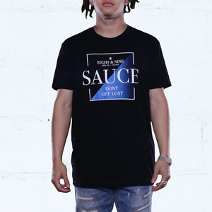 cerulean blue lost in the sauce shirt front