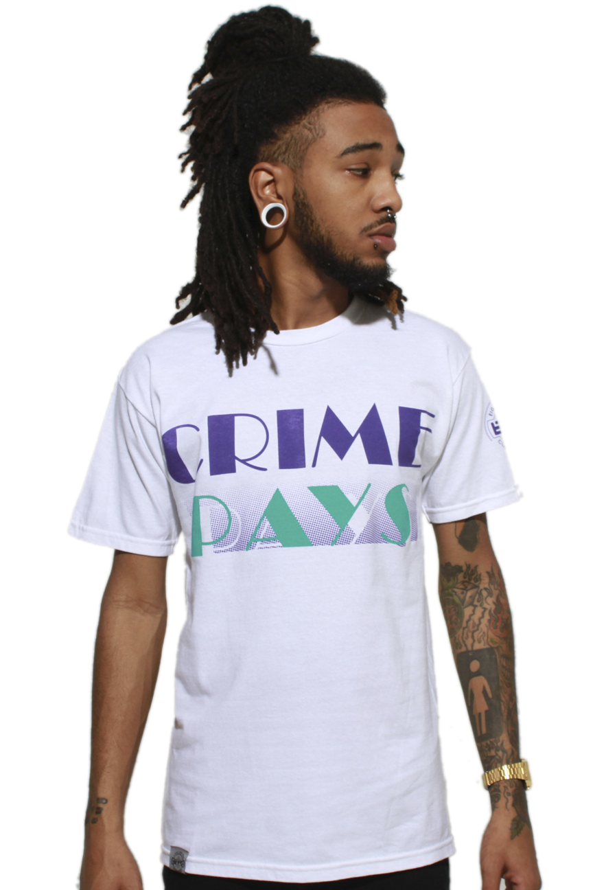 Crime Pays Grape 5 T Shirt - 1