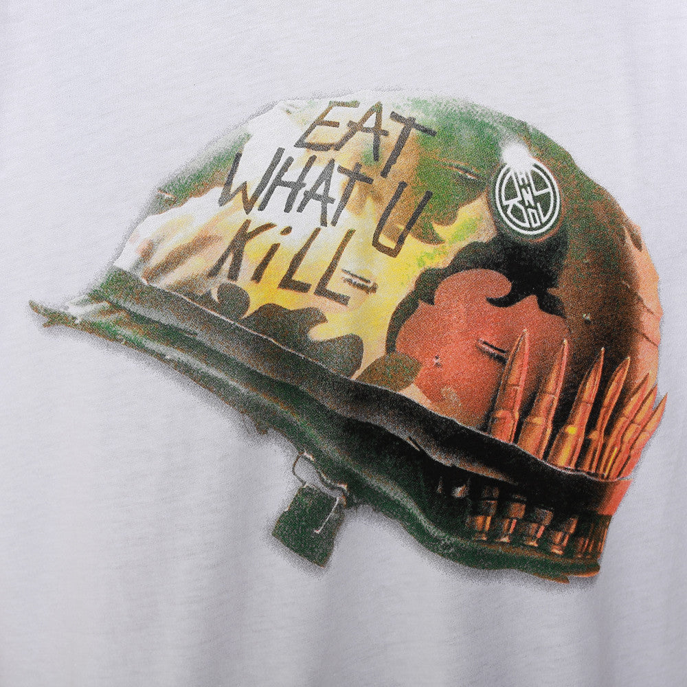 full metal eat what u kill tee white close up