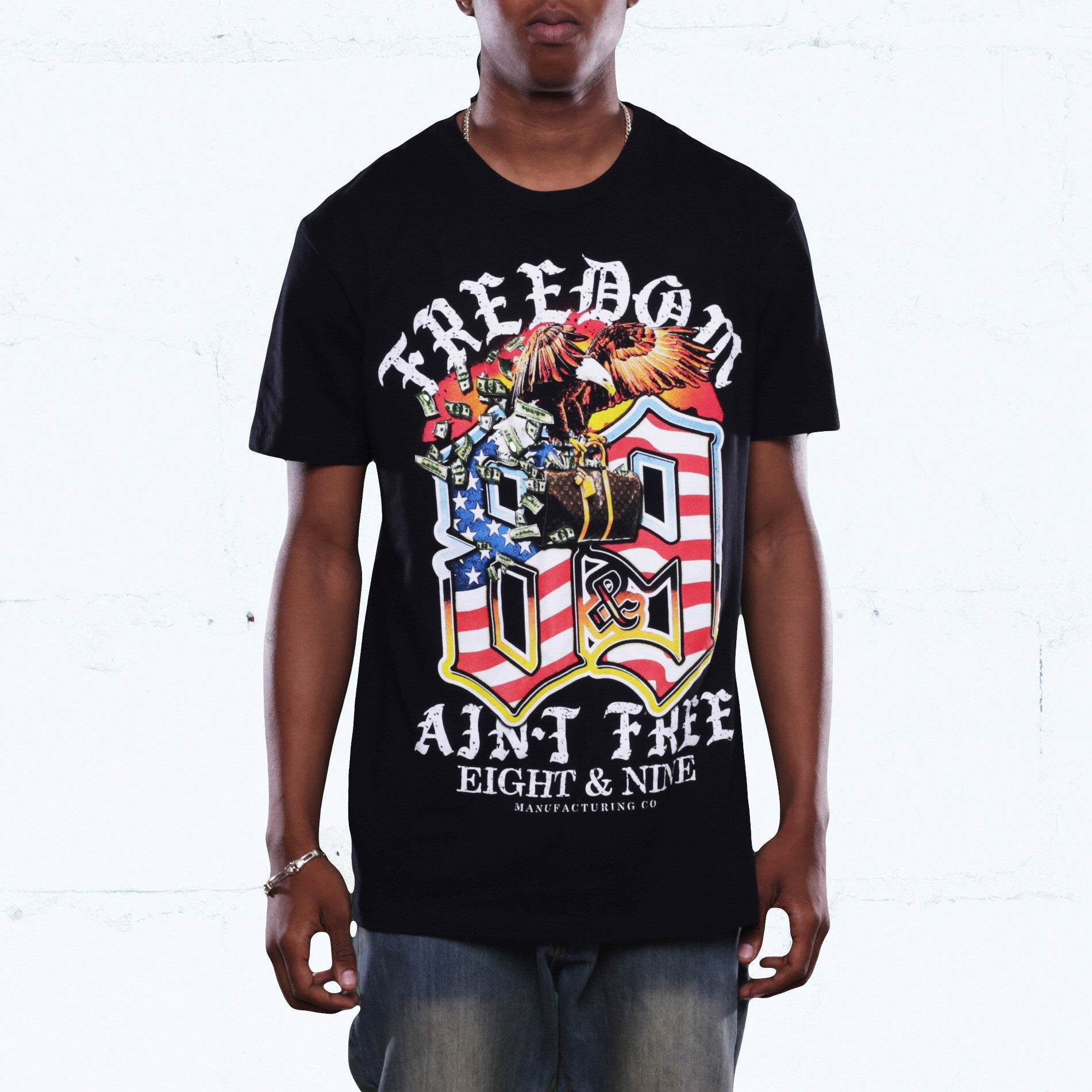 Louie Freedom T Shirt Black