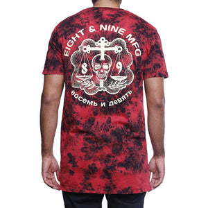 justice ss t shirt red back