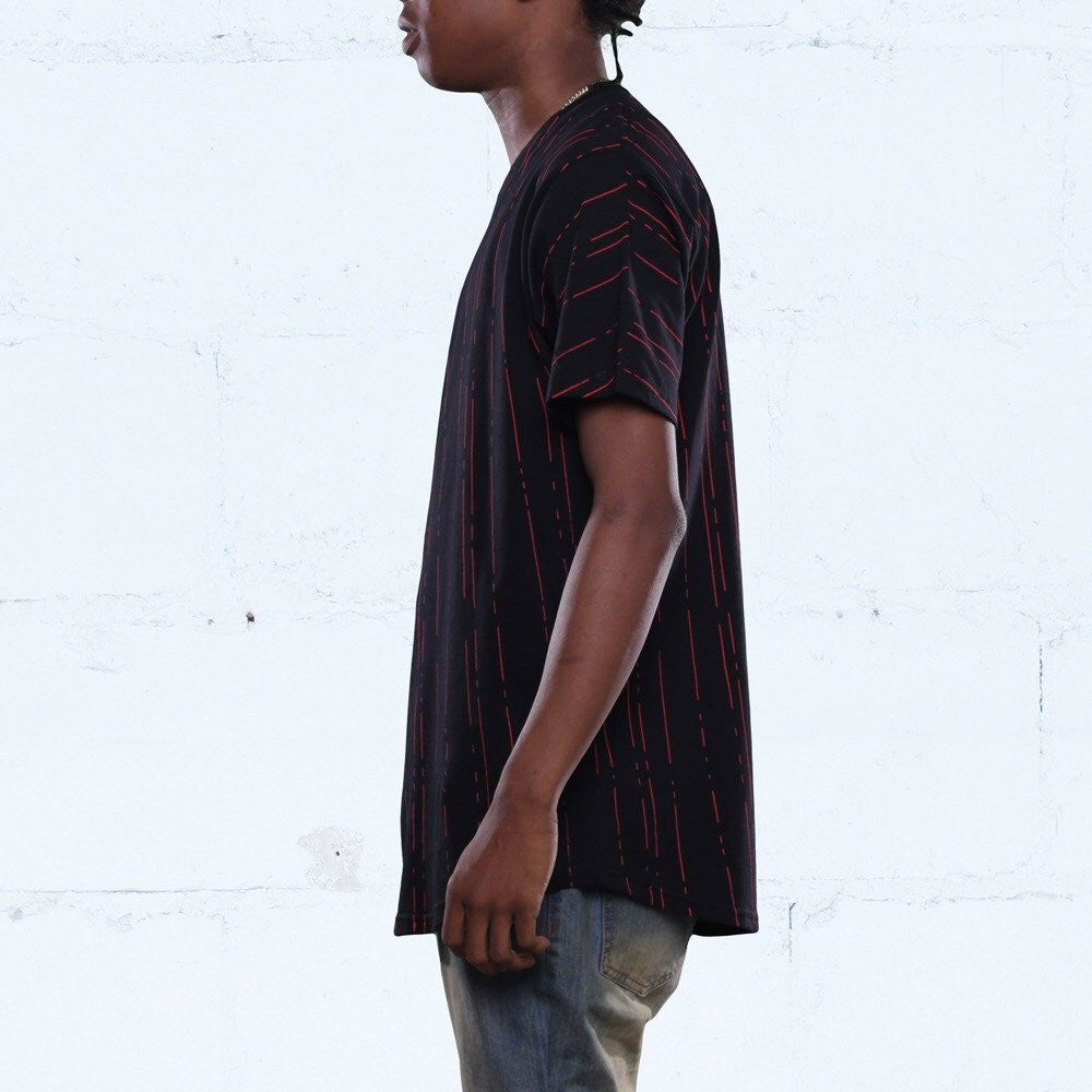 make it rain curved hem t shirt black jordan flu game 12 match side