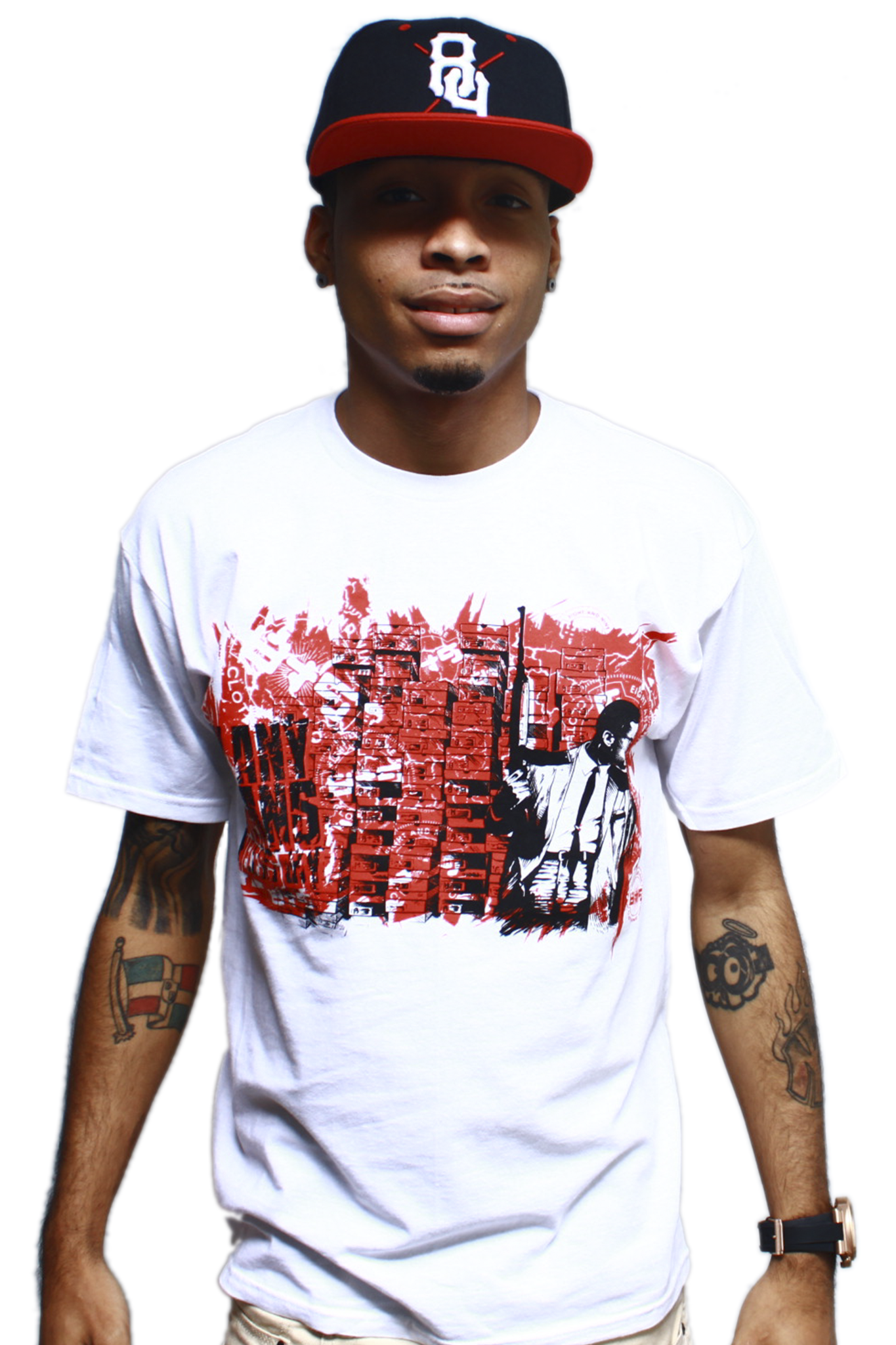 By Any Means Necessary Fire Red T Shirt - 1