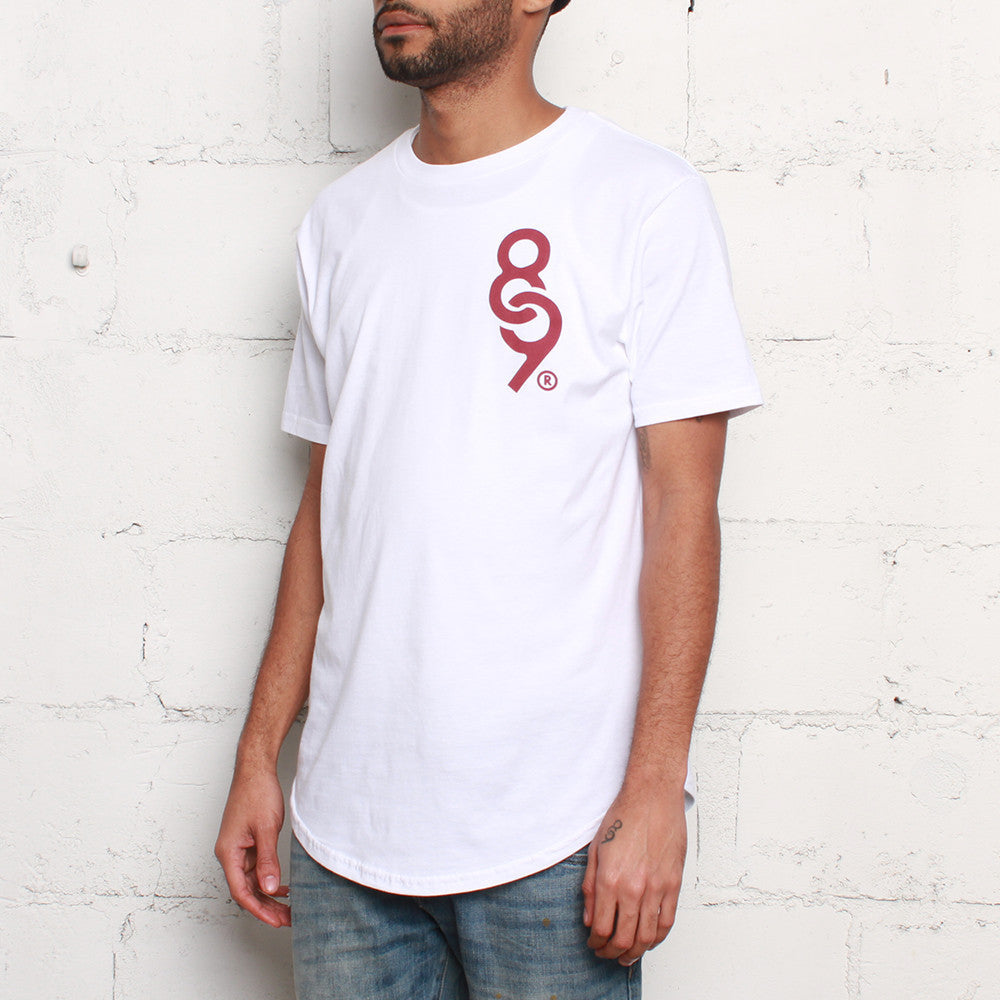 maroon 6 keys curved hem tee
