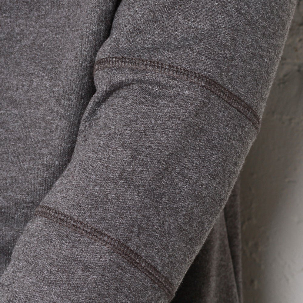 rudimental paneled terry hoodie charcoal elongated hoody (5)