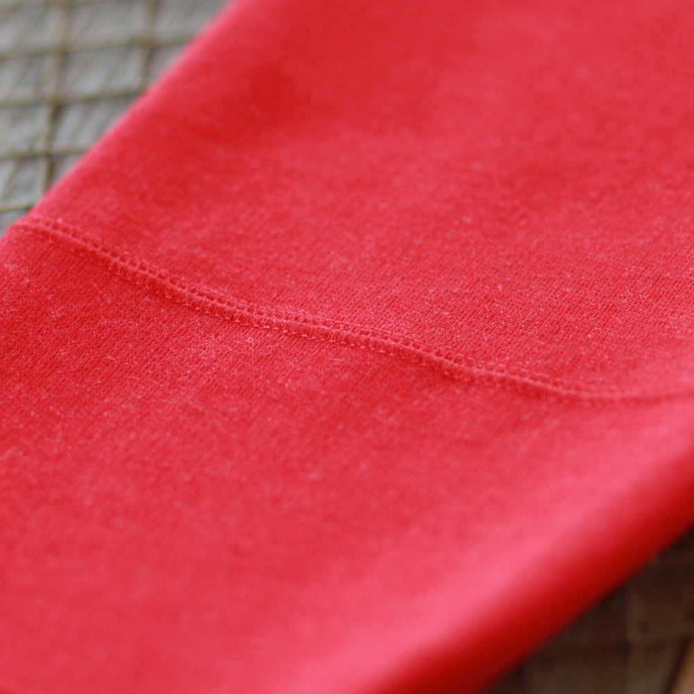 rudimental paneled terry hoodie red elongated hoody (8)