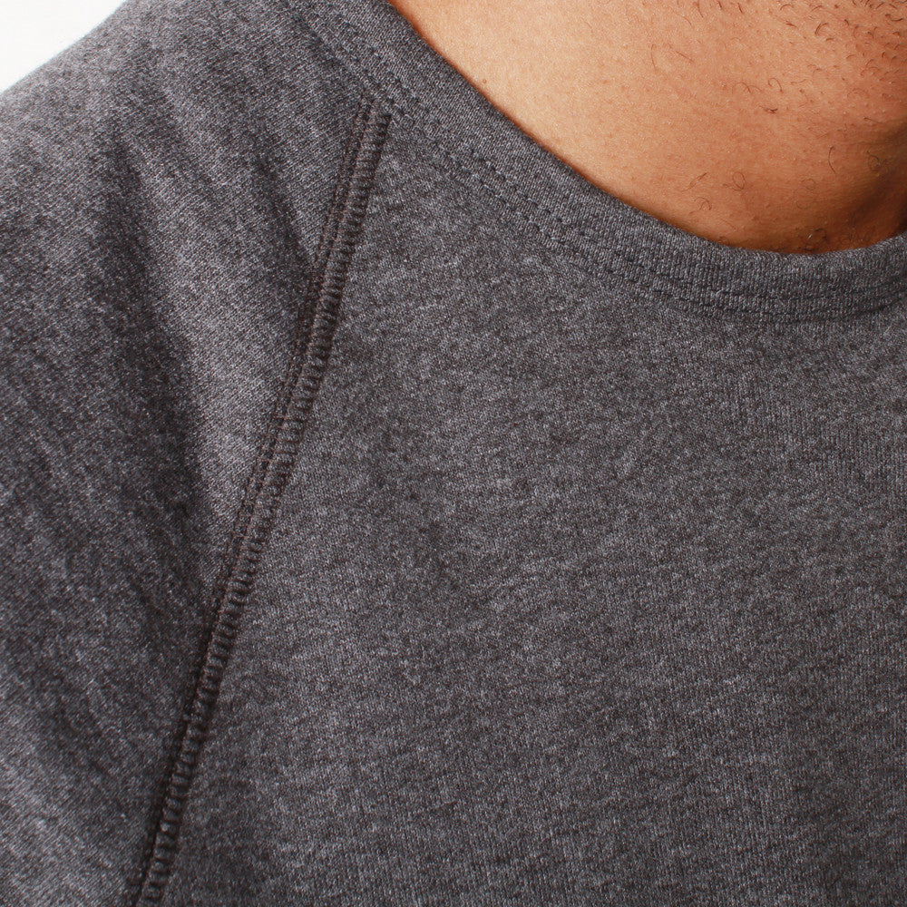 rudimental paneled terry jersey charcoal elongated shirt (4)