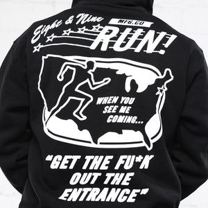 run hooded sweatshirt black hoodie (5)