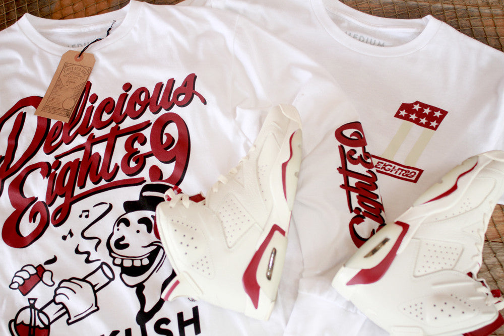 Maroon Delicious L/S T Shirt Match Jordan Maroon – 8&9