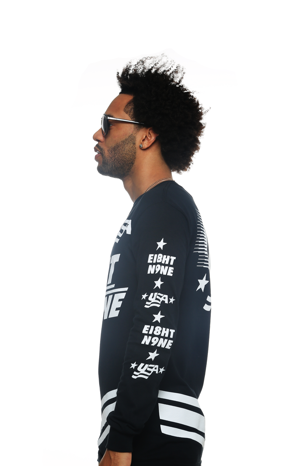 Team USA Jersey Tee Black L/S - 5