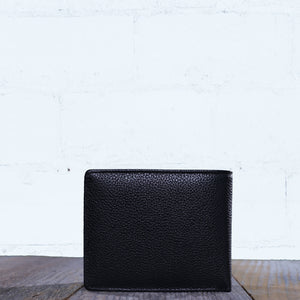 Triple Black Leather Wallet