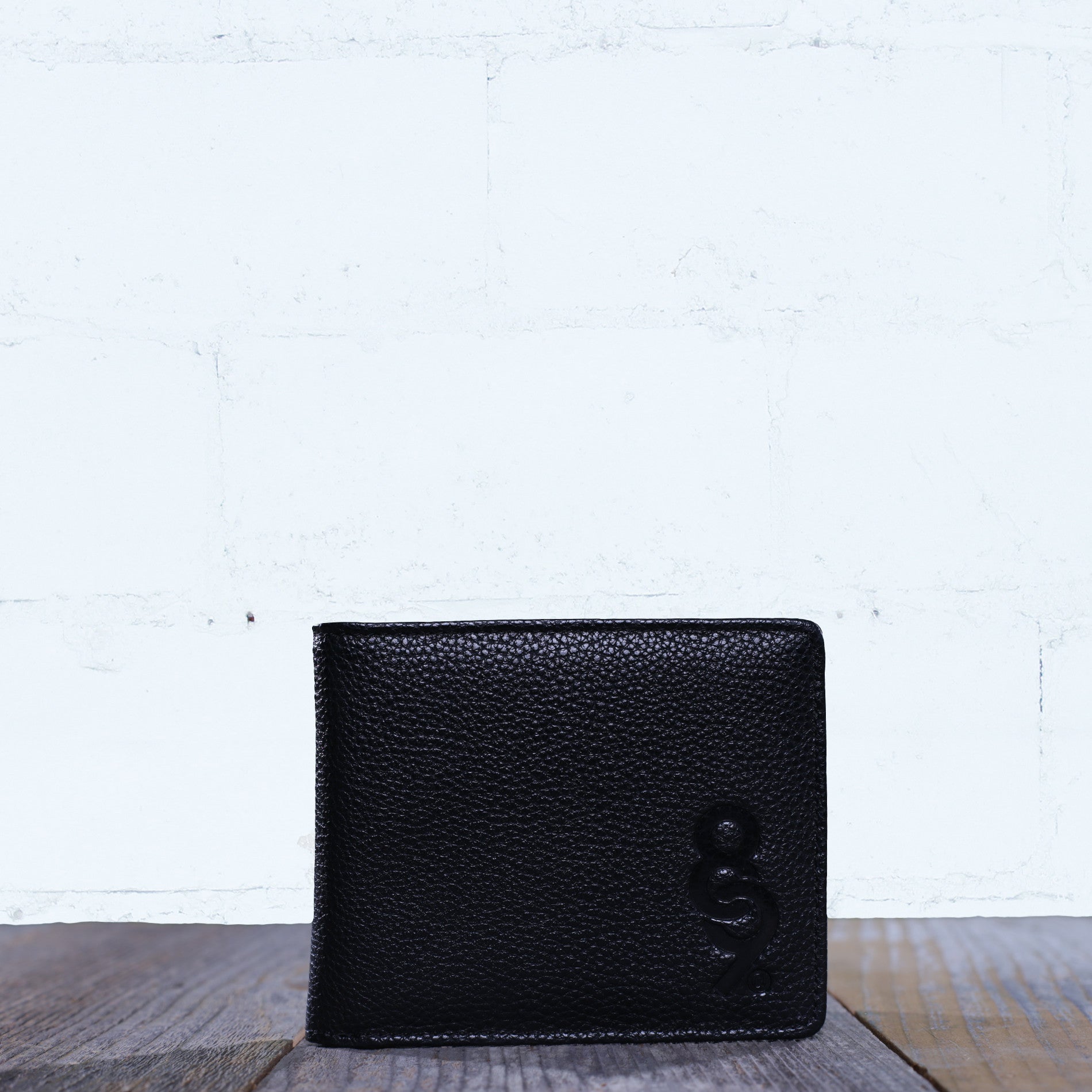 Triple Black Leather Wallet